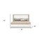 Homeroots White And Taupe Wood Queen Bed Frame 486086 - alternate 4
