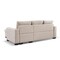 Homeroots 92" Beige Polyester Blend Convertible Futon Sleeper Sofa With Black Legs 544956 - alternate 5