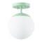 Jonathan Y Marcel Bistro 7.8 in. 1-Light Bohemian Farmhouse Iron/Frosted Glass LED Semi Flush Mount, Mint Green/ JYL7499E - alternate 9