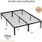 Simple Deluxe BF-3611V3-FULL, Full Size Bed Frame, 14 Inch 3A88FNBFRAFULL14BLK - alternate 6