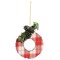 Martha Stewart Holiday Wreath Ornament 4 Piece Set in Red and Green 97152.04 - alternate 5
