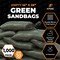 Xpose Safety Woven Poly Sand Bags for Flooding, 14 x 26, 50 lb WL, Empty, Green, Pack of 1000, 1000PK SBG-1426-1000-X - alternate 6