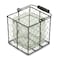 Homeroots 6" Clear and Brown Glass and Metal Lattice Tabletop Lantern Candle Holder 488175 - alternate 4