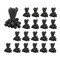 Mytee Products 500 Pcs 11in Ball Bungee Loop Cords for Tarp Tie Down for Canopy, Camping, Cargo, 20PK BUNGEE-BALL11x20 - alternate 1