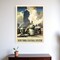 Homeroots New York Railroad Vintage Travel Unframed Print Wall Art 394269 - alternate 3