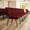 Flash Furniture Fabric Church Chair, Gold Frame, Burgundy XU-CH-60096-BY-GG - alternate 7