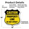 Signmission No Spray Shield Sign Caution Property Li, 18 Inch X 18 Inch, Plastic Sign SHI-P-18-404 - alternate 4