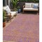 Homeroots 5' X 8' Purple And Copper Abstract Washable Indoor Outdoor Area Rug 599833 - alternate 1