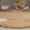 Jonathan Y Ayana Two-Tone Jute Hippy Circle Natural/Cream 4 ft Round Area Rug RNF107A-4R - alternate 4