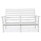 Leisuremod Walbrooke 3-Piece Outdoor Patio Set, White Aluminum Frame & Removable Cushions, Light Grey WW-57-31LGR - alternate 8