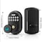 Wrightmaster 4 in 1 Corded Aluminum Smart Lock Deadbolt, Keyless Entry Door Lock with Fingerprint Digital, APP C ZR-DK50-BK - alternate 7