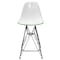 Leisuremod Cresco Acrylic Barstool - Modern ABS Plastic Counter Stool with Steel Legs & Footrest CRBL-30WG - alternate 9