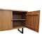 Homeroots 80in Natural Distressed Solid Wood Live Edge Credenza With Four Doors 606283 - alternate 7