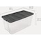 Sterilite 200 Qt./189L Flat Gray Stacker Storage Tote 14793V03 - alternate 3