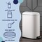 Happimess Roland Mini 2.6-Gallon Step-Open Trash Can, Cotton White HPM1009C - alternate 9