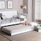 Baxton Studio Lucera Trundle - Underbed Low-Profile Rolling Base for Daybeds and Guest Rooms, Twin, White 263-14375-ZORO - alternate 2