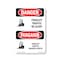 Signmission Safety Sign, OSHA Danger, 18" Height, Rigid Plastic, Forklift Traffic Be Alert Bilingual OS-DS-P-1218-VT-1265 - alternate 1