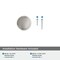 Amerock Arden 1-1/4 inch (32mm) Diameter Satin Nickel Cabinet Knob, 10PK 10VMP37340G10 - alternate 3