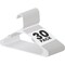 Simple Deluxe Lightweight Plastic Hangers, Space Saving Clothes Hangers w/ Non-Slip Shoulder Notches, White, 30PK HIHANGPLASTW01X30 - alternate 1