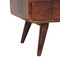 Homeroots 35in Walnut Solid Wood Enclosed and Open Storage TV Stand 719180 - alternate 8