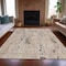 Homeroots 3' X 5' Linen And Gold Abstract Washable Indoor Outdoor Area Rug 631179 - alternate 4
