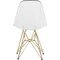 Leisuremod Bristol 5-Piece Modern Dining Set: Round MDF Table & 4 Eiffel Plastic Chairs with Chrome Legs, 5PK BTBL-35BL-CR19CLG4 - alternate 6