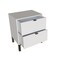 Homeroots 24" White Two Drawer Faux Wood Nightstand 533814 - alternate 3