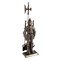 Lavish Home 3-Piece Fireplace Tool Set Medieval Knight Cast Iron Statue Holds Heavy Duty Essential Tools 80-FPTS-2 - alternate 6