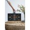Homeroots 13" Black and Gold Metal and Glass Analog Vintage Style Crackle Wall Clock 485987 - alternate 4