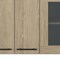 Homeroots 24in Gray and Natural Wood Wall Mounted Kitchen Cabinet With Three Doors 491987 - alternate 5