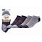 Railroad Sock Mens No Show Socks, Merino Wool/Nylon/Spandex, Black/Red, 6-12 M, 2 PK OD211NSR - alternate 1