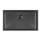 Whitehaus Collection Noah Plus 16 gauge Single Bowl Linen Textured Dual-Mount Sink Set WHNPL3318-MBLK - alternate 6