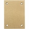 Hubbell Wiring Device-Kellems Box Cover, Floor Box Type, 1 Gang, Metallic, Blank Cover Type S3813 - alternate 1