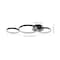 Jonathan Y Nube 26.9 in. 3-Light Contemporary Modern Metal Integrated LED Flush Mount, Black JYL7100A - alternate 5