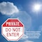 Signmission Private Do Not Enter, 6 Inch X 6 Inch, Plastic Sign OC-P-6-137 - alternate 7