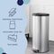 Happimess Oscar Round 8-Gallon Step-Open Trash Can with FREE Mini Trash Can, Platinum Silver HPM1003B - alternate 7