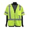 Pip ANSI Type R Class 3 Three Pocket Zipper Mesh Vest 47302/M - alternate 1