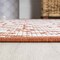 Jonathan Y Madrid Vintage Filigree Textured Weave Cream/Orange 2 ft. x 10 ft. Indoor/Outdoor Runner Rug SMB107L-210 - alternate 6