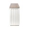 Homeroots 73in Brown and White Solid Wood Sideboard with Four Doors 380252 - alternate 5