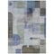Homeroots 5' X 8' Blue Gray And Charcoal Abstract Washable Indoor Outdoor Area Rug 604373 - alternate 7