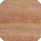 Homeroots 8' Copper Round Striped Washable Indoor Outdoor Area Rug 608463 - alternate 9