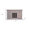 Homeroots 59in Brown Solid Wood Fireplace TV Stand 720016 - alternate 8