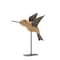 Homeroots Set of Two 8" Natural Wood And Metal Bird Figurine Tabletop Sculpture, 2PK 518084 - alternate 5