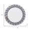 Homeroots 20" Silver Round Faux Crystal Bling Framed Accent Mirror 635512 - alternate 4