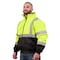 Game Workwear Men's Hi-Vis Bomber Jacket, 100% Polyester 300 Denier Oxford, Hi Vis Lime, L 1320E - alternate 2