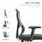 Leisuremod Glen Ergonomic Mesh Desk Chair, Adjustable Armrests and Tilt GO60GR - alternate 5