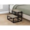 Monarch Specialties Ladder, Step Stool, Bedroom, Kitchen, Black Metal, Dark Taupe Laminate, Contemporary I 4000 - alternate 2