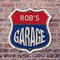 Signmission Rob's Garage, 6 Inch X 6 Inch, Plastic Sign SHI-P-6-383-ROB - alternate 6