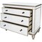 Homeroots Rectangle Mirrored Three Drawer Console Storage Chest 383193 - alternate 9