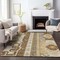 Homeroots 5' X 8' Brown Beige And Ivory Aztec Washable Indoor Outdoor Area Rug 598461 - alternate 4